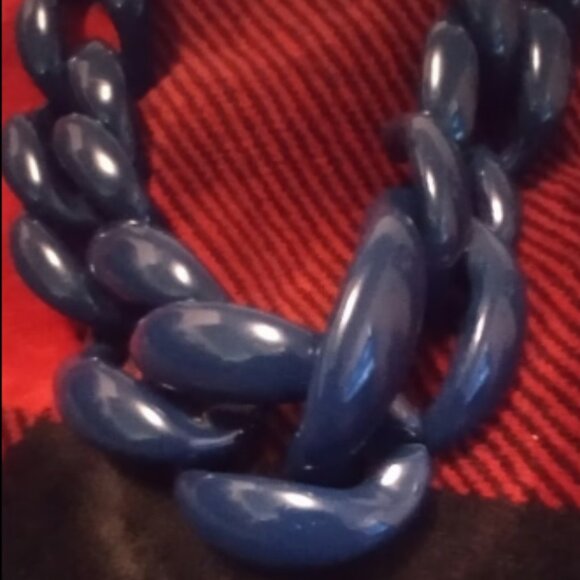 Sugarfix Chunky Link Blue Necklace - Picture 2 of 4
